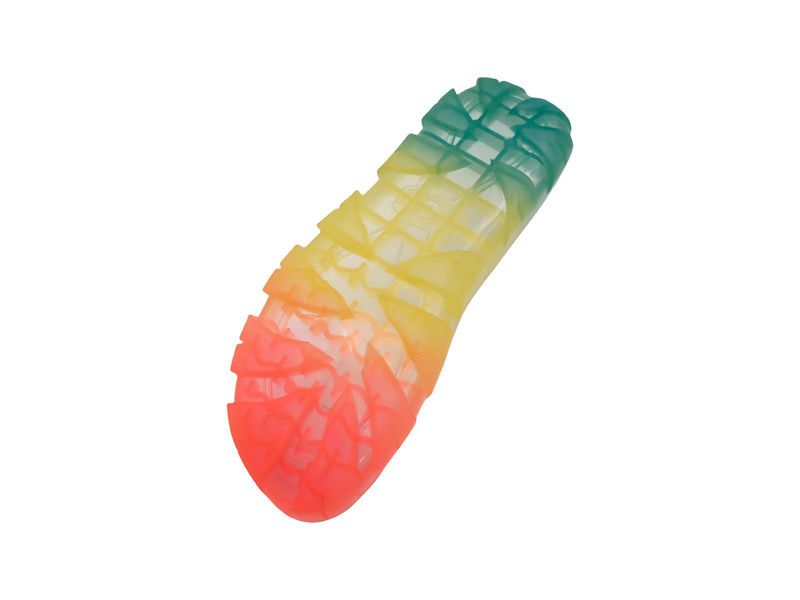 Three colors gradual dyeing TPU